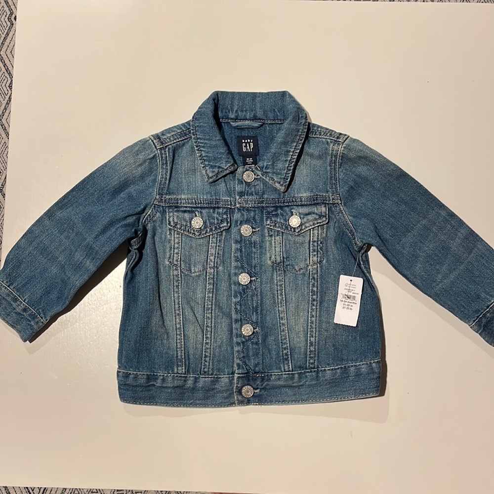 NWT GAP denim jacket infant/toddler  18-24 months